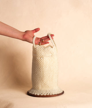 Knit Bucket Bag – Crema