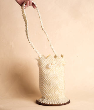 Knit Bucket Bag – Crema