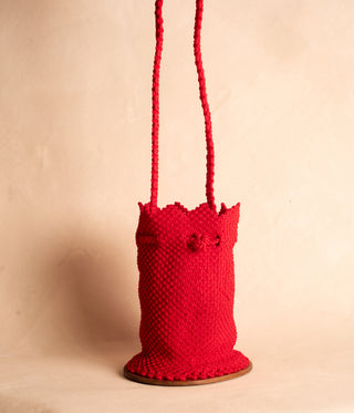 Knit Bucket Bag – Rojo