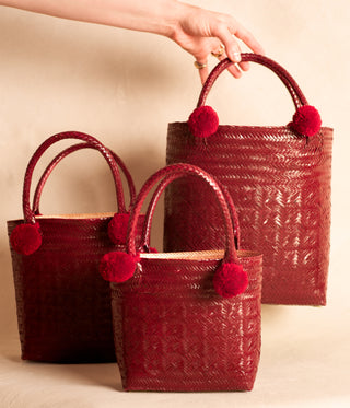 Medium Magdalena Canasta Bag – Sangre Rubi