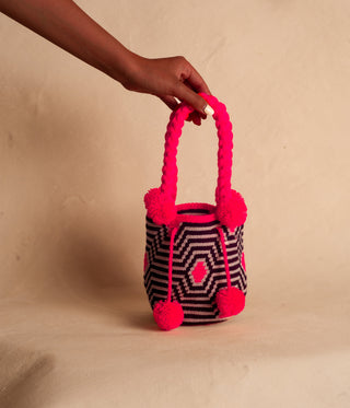 Mini Margarita Labyrinth Mochila – Hot Pink